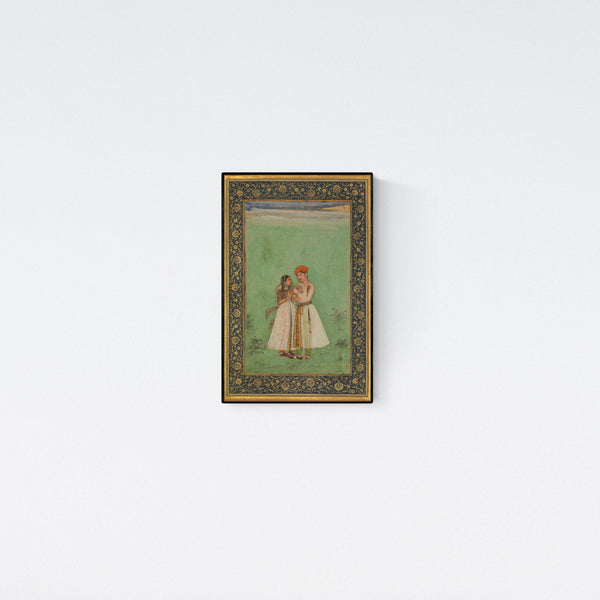 "Shah Shuja with a Beloved" by Govardhan (1632)