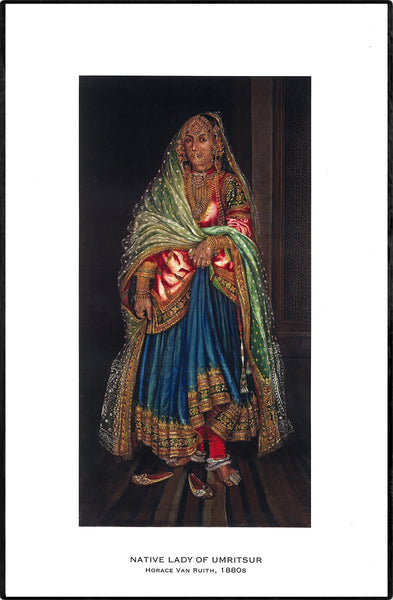 "Native Lady of Umritsur" by Horace Van Ruith (1880s)
