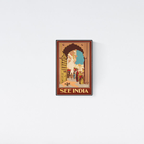 1920s 'See India' Travel Poster