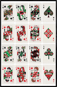 1980s Vintage Air India's Playing Cards Poster