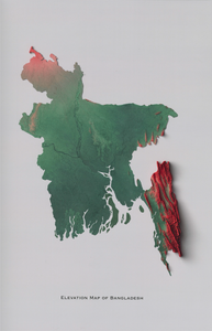Elevation Map of Bangladesh