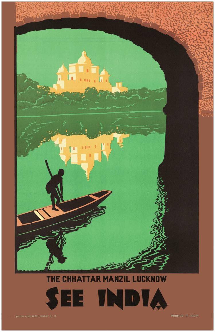 1920s 'See India: Lucknow' Travel Poster