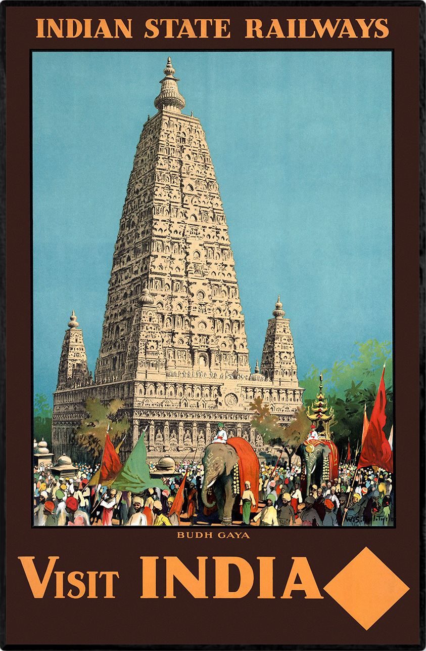 1930s 'Budh Gaya' Travel Poster