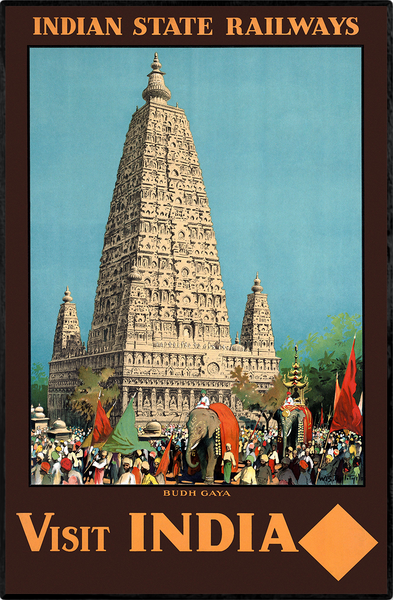 1930s 'Budh Gaya' Travel Poster